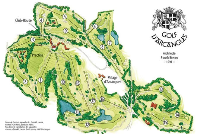 Parcours golf darcangues 1